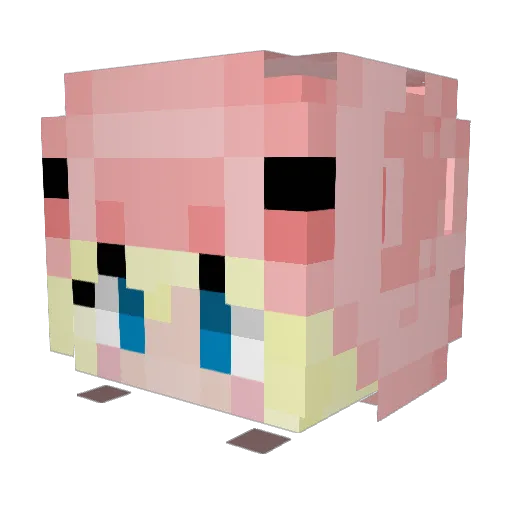 maksouth Minecraft avatar head, 3D render