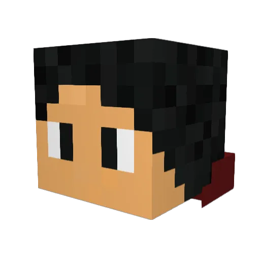 maksquared Minecraft avatar head, 3D render