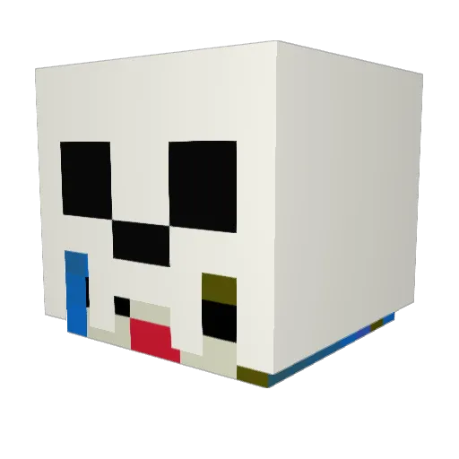 maku9 Minecraft avatar head, 3D render