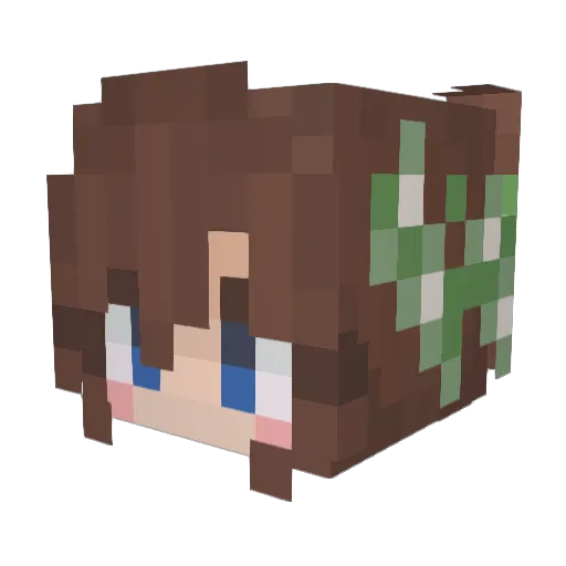 makusshka Minecraft avatar head, 3D render