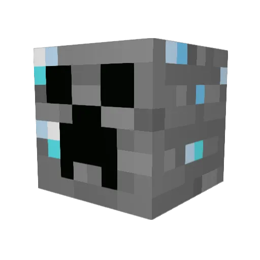 makxdau Minecraft avatar head, 3D render