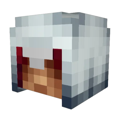 makykata Minecraft avatar head, 3D render