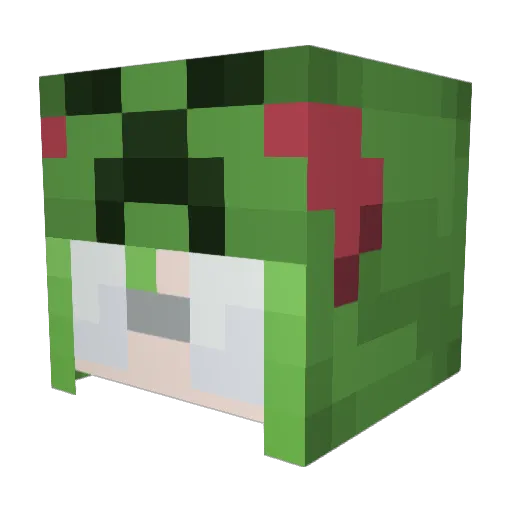 makyuo Minecraft avatar head, 3D render