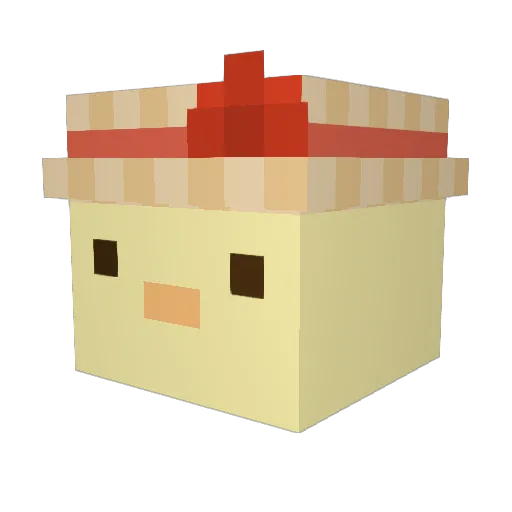 mal0gradanka Minecraft avatar head, 3D render