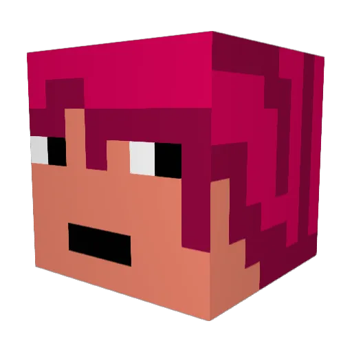 malacedane Minecraft avatar head, 3D render