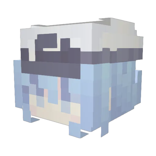 malakaiBOO Minecraft avatar head, 3D render