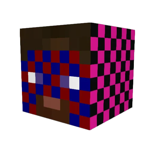 malakspee Minecraft avatar head, 3D render