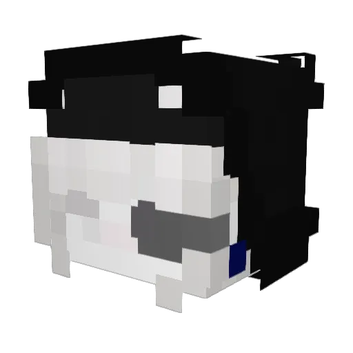 malarifa Minecraft avatar head, 3D render