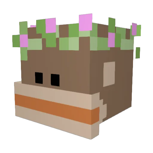 malazee Minecraft avatar head, 3D render