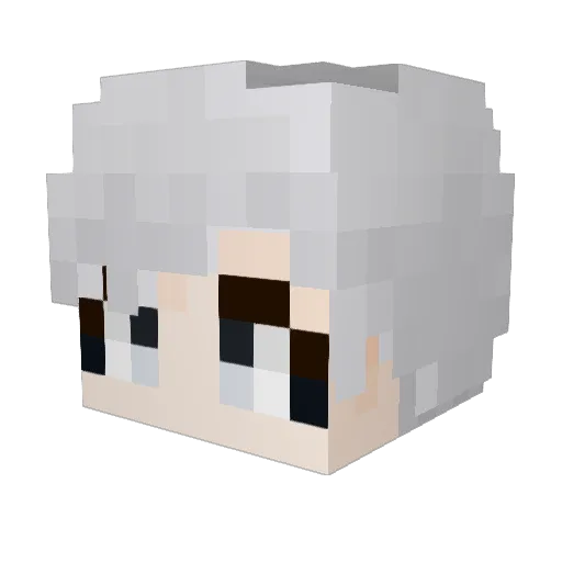 malcha_01 Minecraft avatar head, 3D render