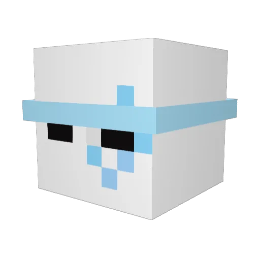 malchfr Minecraft avatar head, 3D render