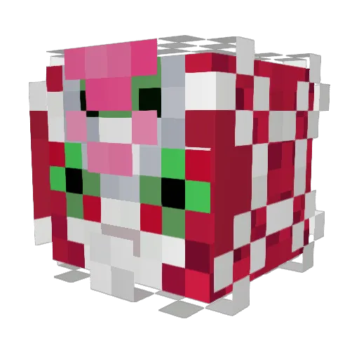 malcolmbell Minecraft avatar head, 3D render