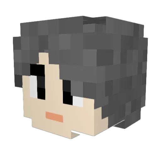 malding_303 Minecraft avatar head, 3D render