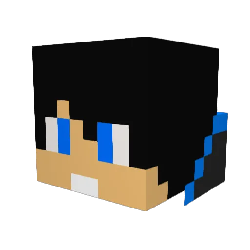 malecraft Minecraft avatar head, 3D render