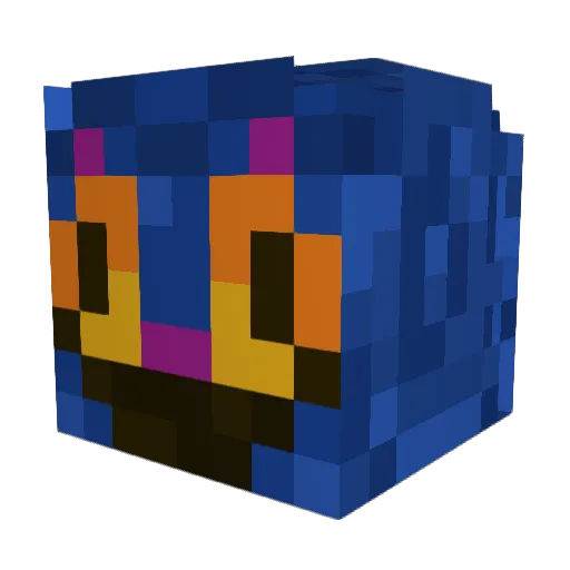 mali2023 Minecraft avatar head, 3D render