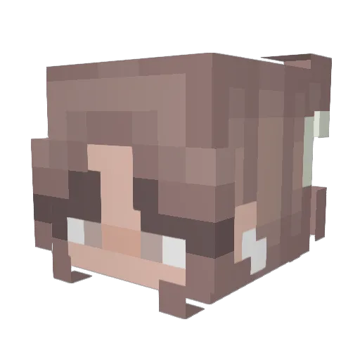 maliakai_ Minecraft avatar head, 3D render