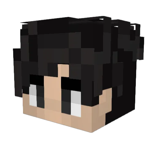 malibi44 Minecraft avatar head, 3D render