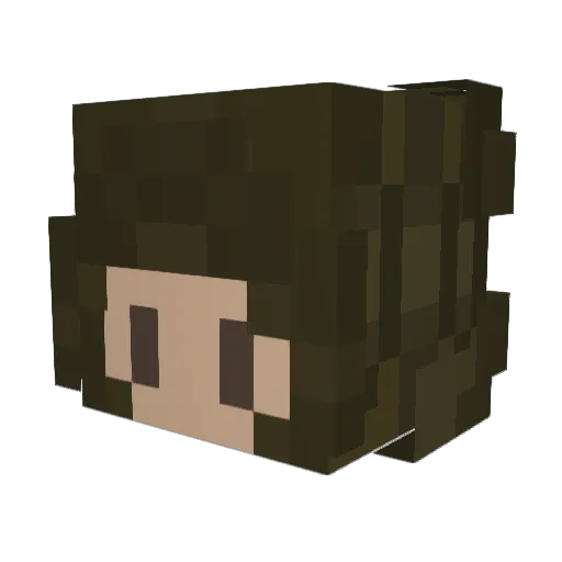 malica21 Minecraft avatar head, 3D render