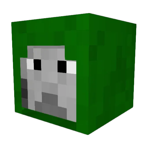 malice_christ Minecraft avatar head, 3D render