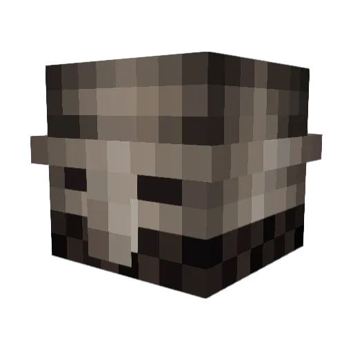 malichan Minecraft avatar head, 3D render