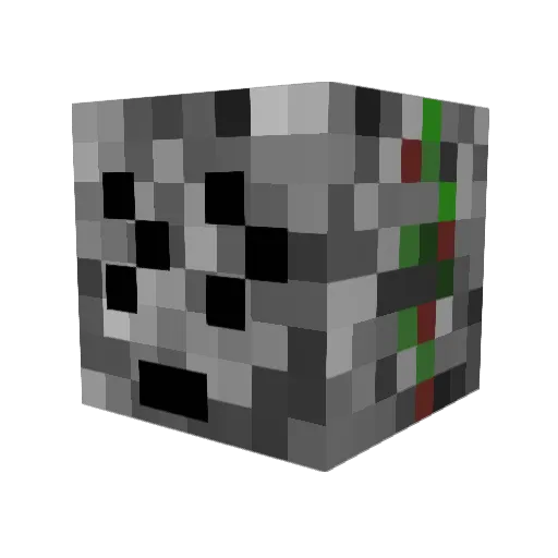 maliciousKat Minecraft avatar head, 3D render