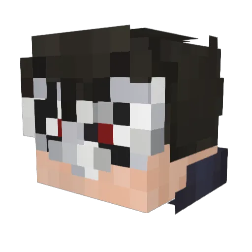 malik1215 Minecraft avatar head, 3D render