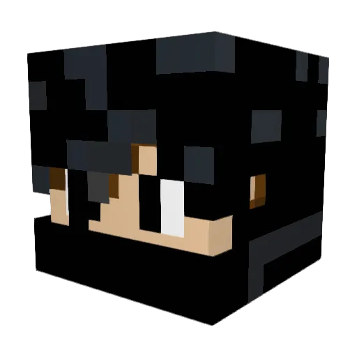 malik1ce Minecraft avatar head, 3D render