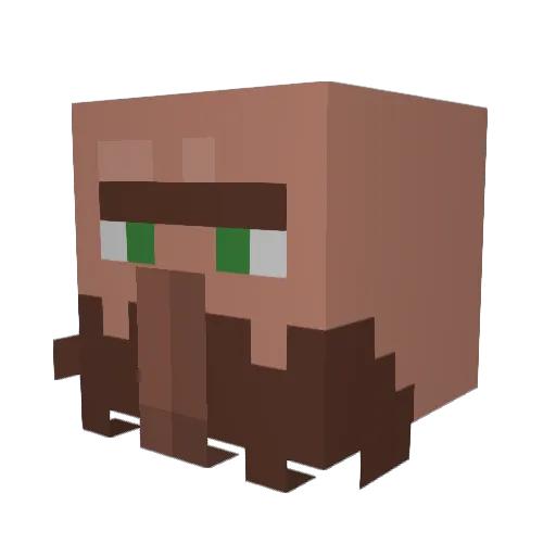 malik_n06 Minecraft avatar head, 3D render