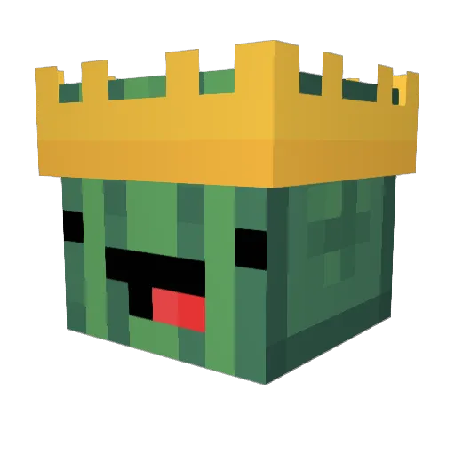 malikimakaa Minecraft avatar head, 3D render
