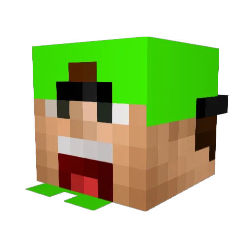 malino1414 Minecraft avatar head, 3D render