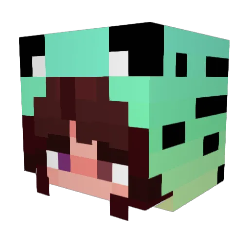 malino4ka05 Minecraft avatar head, 3D render