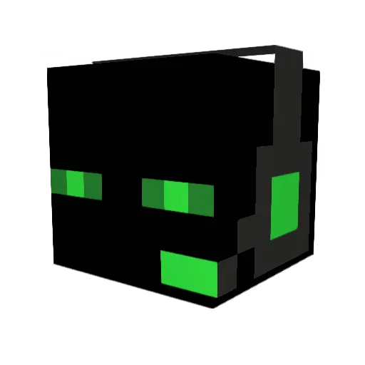 malinps Minecraft avatar head, 3D render