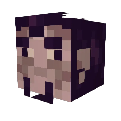 malistairedrake Minecraft avatar head, 3D render