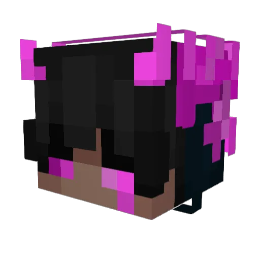 malisze Minecraft avatar head, 3D render