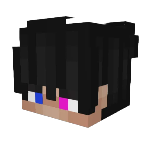 malitek0 Minecraft avatar head, 3D render