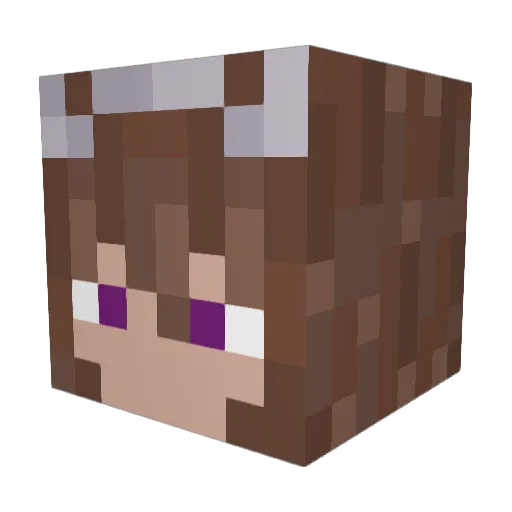 malittaa Minecraft avatar head, 3D render
