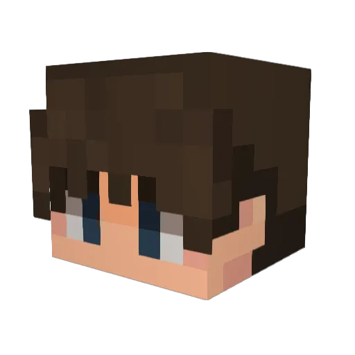 malk_skel Minecraft avatar head, 3D render