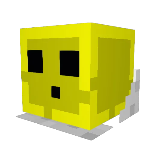 malkalas Minecraft avatar head, 3D render