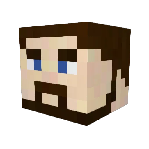 malkiller Minecraft avatar head, 3D render