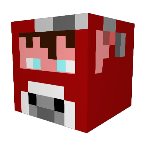 malkolonie Minecraft avatar head, 3D render
