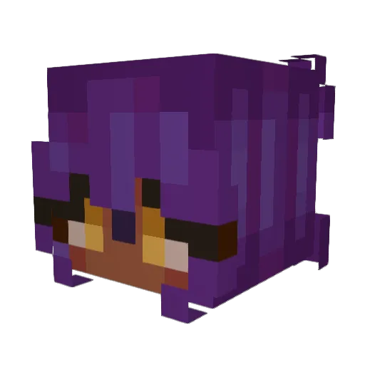 mallaika Minecraft avatar head, 3D render