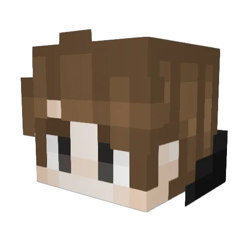 malle899 Minecraft avatar head, 3D render
