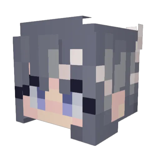 malleeac Minecraft avatar head, 3D render