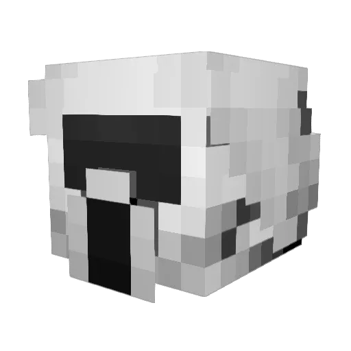mallefiz Minecraft avatar head, 3D render