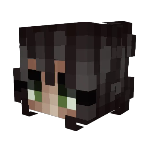mallemos Minecraft avatar head, 3D render