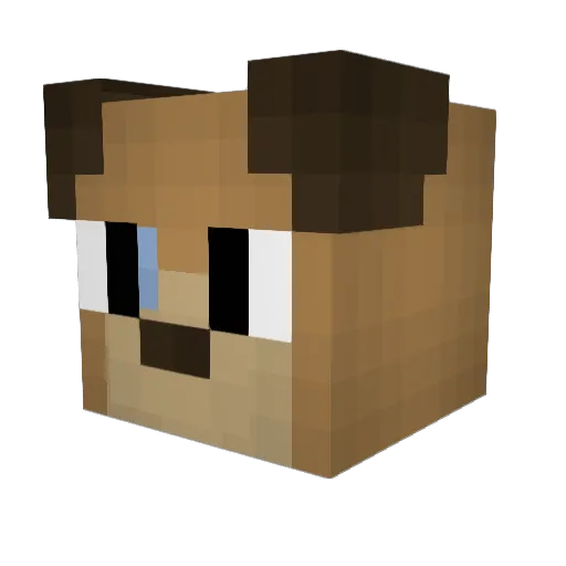 mallery36 Minecraft avatar head, 3D render