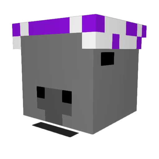 mallkill Minecraft avatar head, 3D render