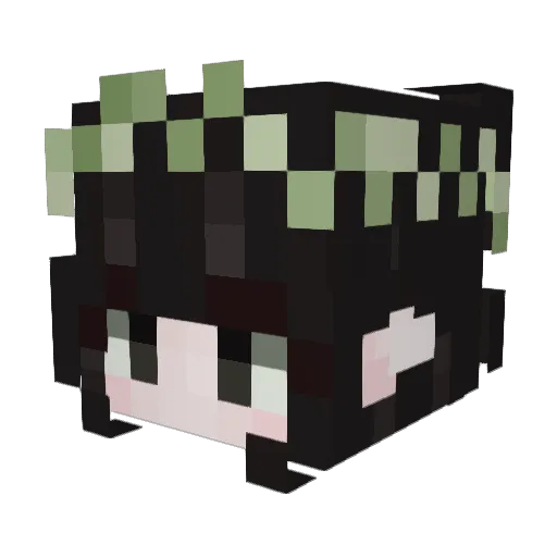 mallorygwyn Minecraft avatar head, 3D render