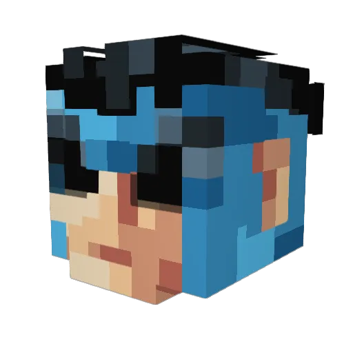 mallred378 Minecraft avatar head, 3D render