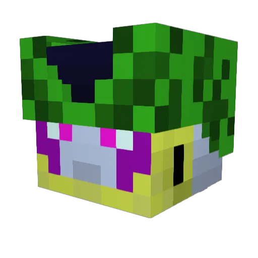 mally054 Minecraft avatar head, 3D render